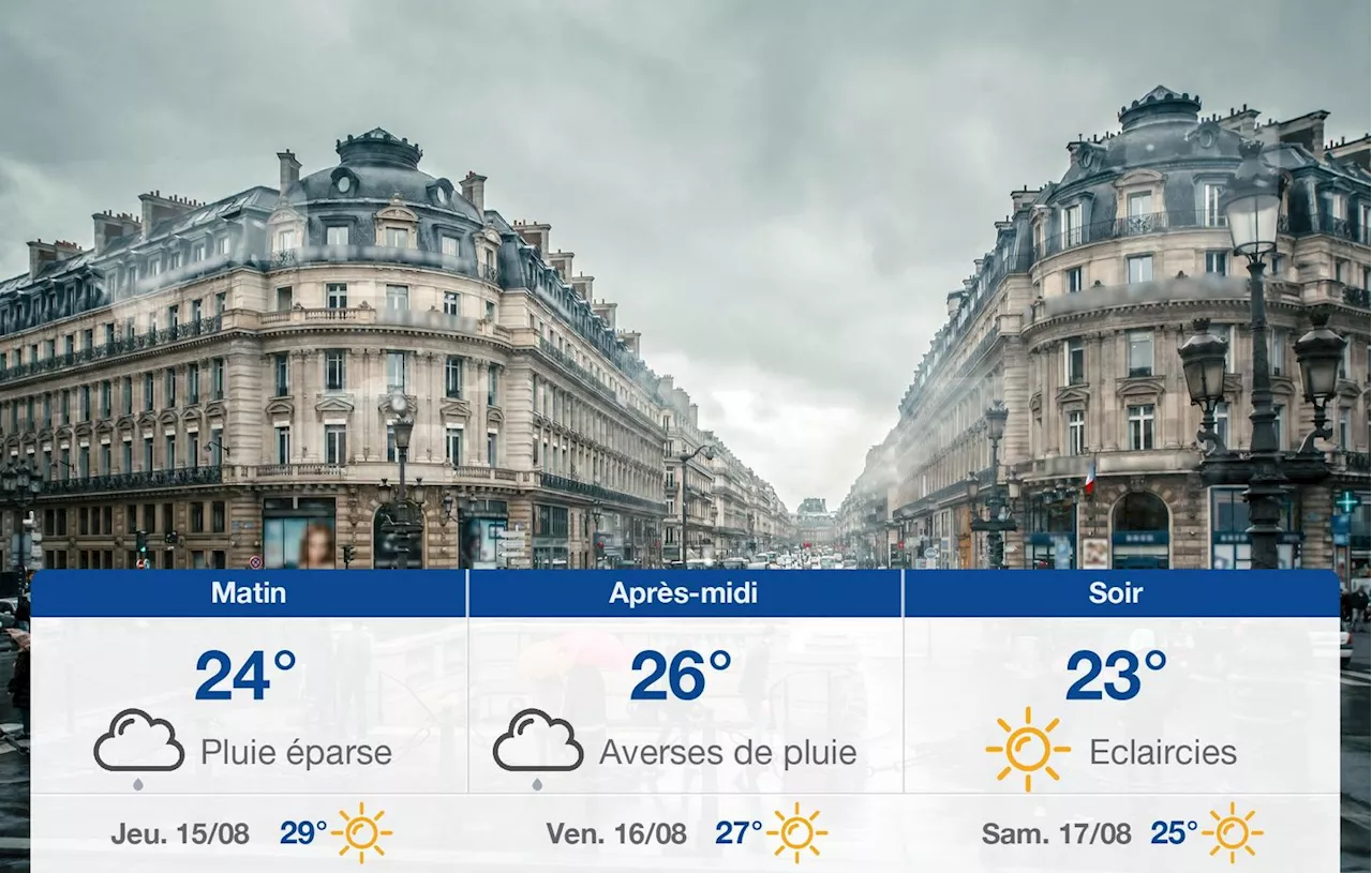 Météo Paris: prévisions du mercredi 14 août 2024