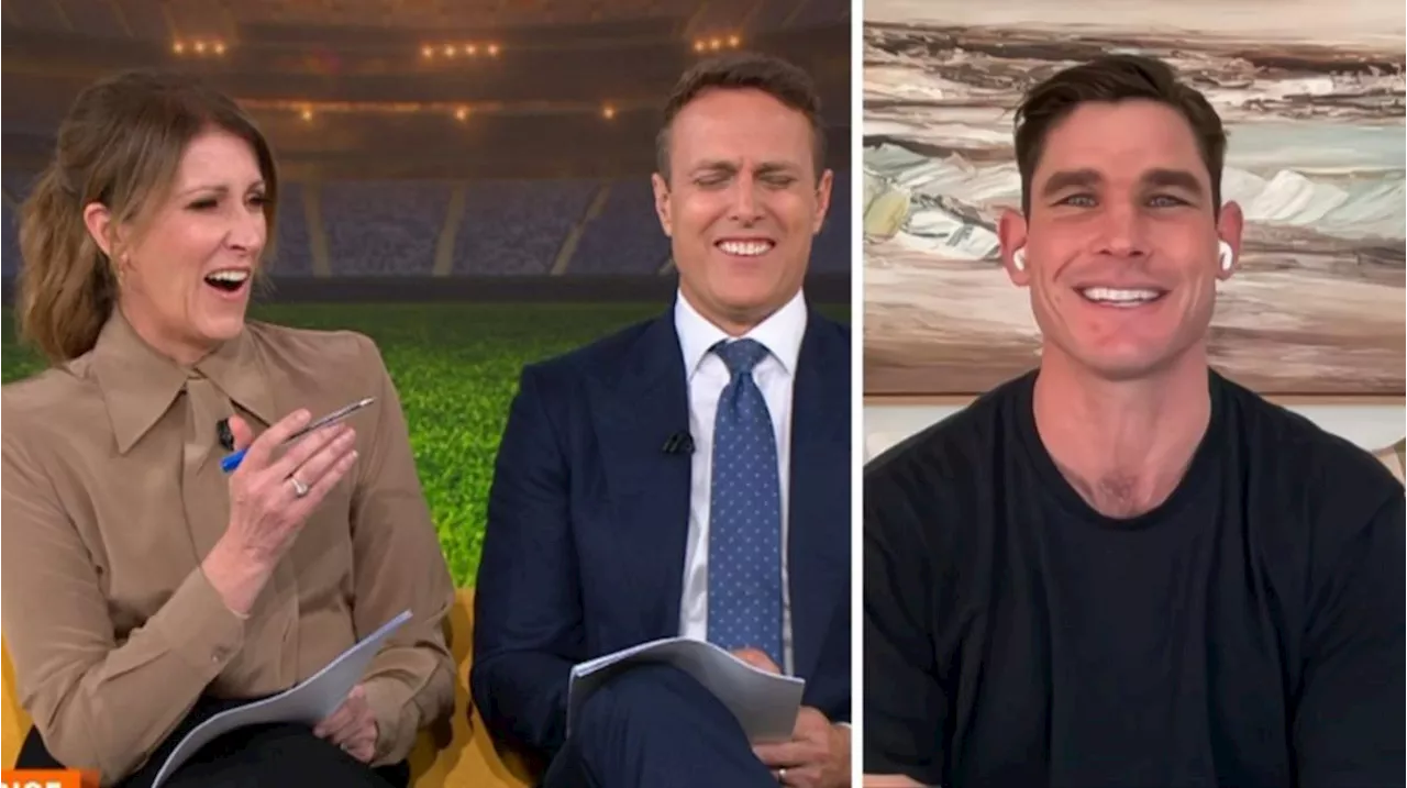 Sunrise hosts Nat Barr and Matt Shirvington shocked by Tom Hawkins’ ‘gross’ reveal