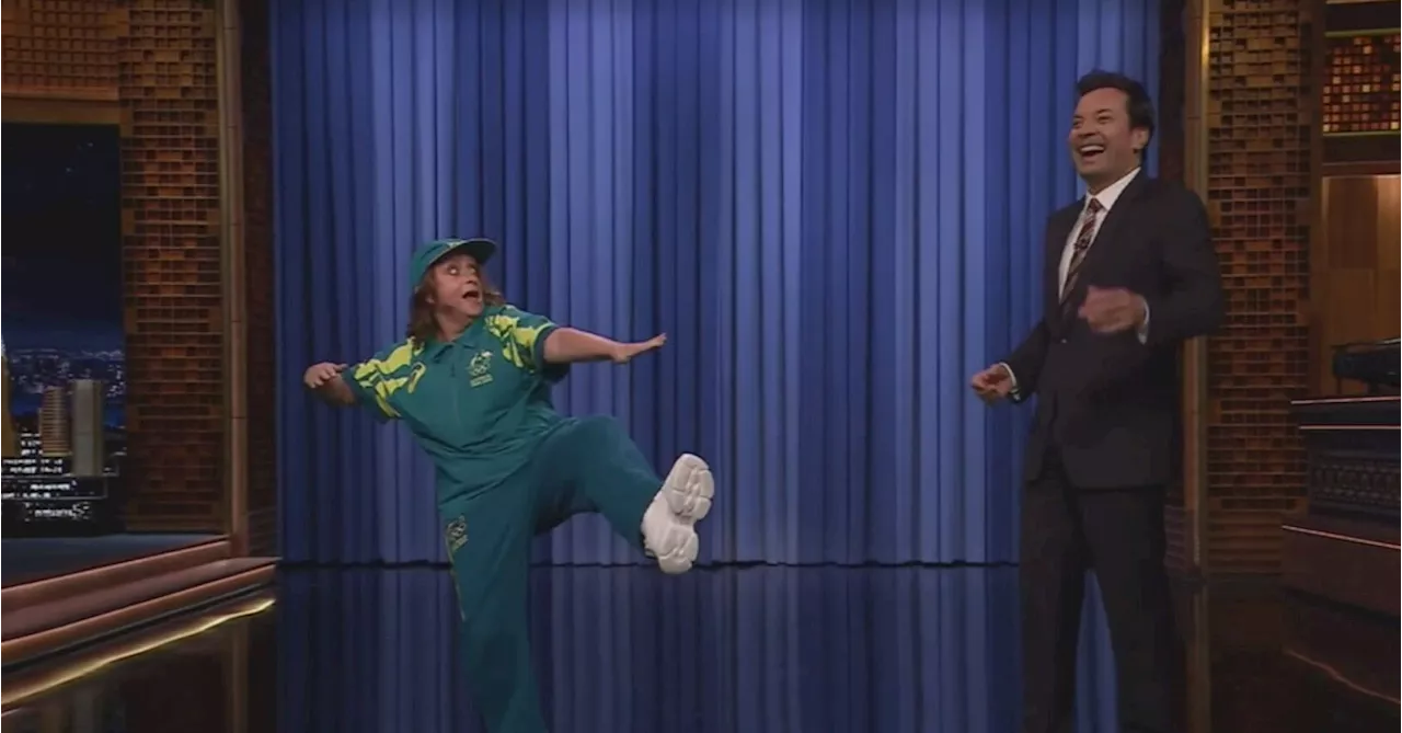 Jimmy Fallon's cheeky tribute to viral Australian breakdancer Raygun