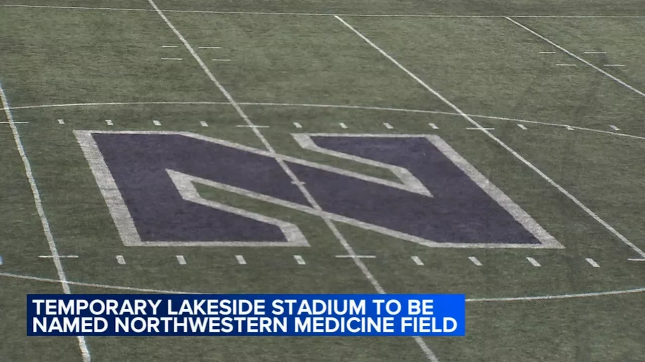 New temporary Northwestern Wildcats' stadium named Northwestern Medicine Field at Martin stadium