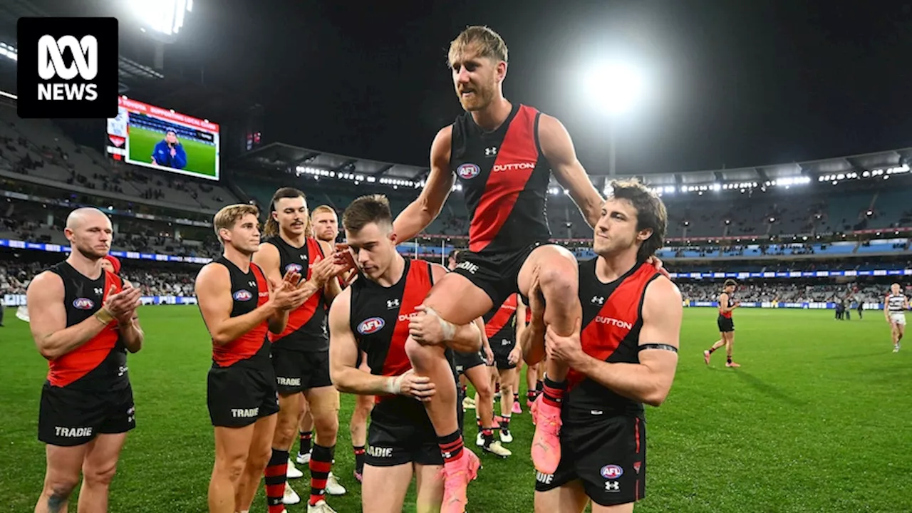 Essendon stalwart Dyson Heppell to retire at end of 2024 AFL season