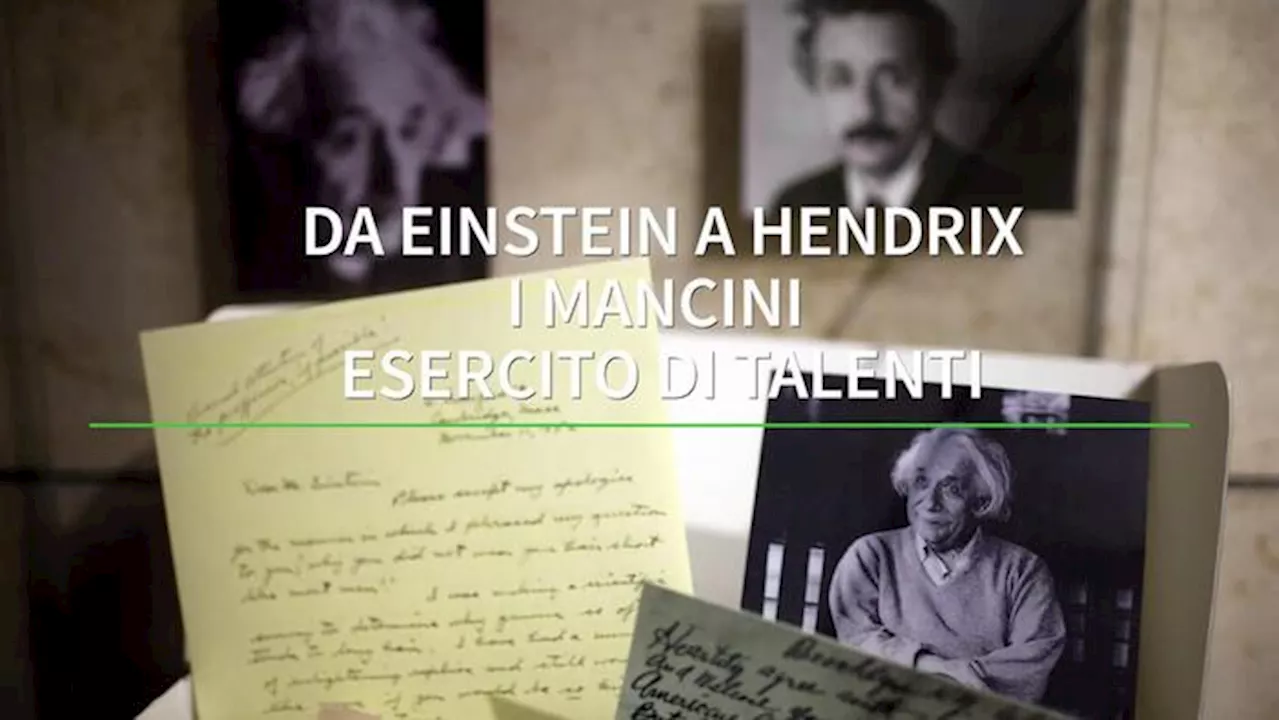 Da Einstein a Hendrix, i mancini esercito di talenti