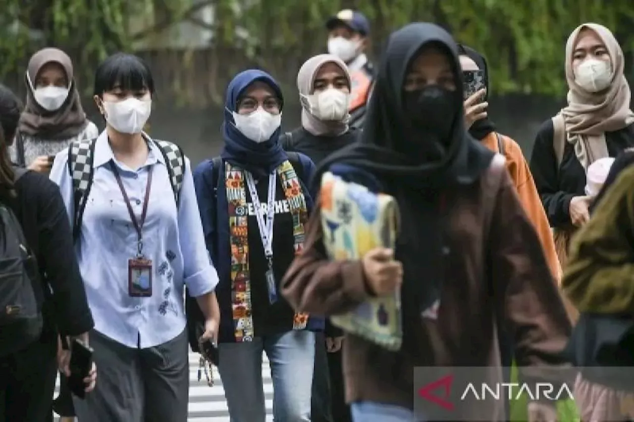 Yuk bermasker, udara Jakarta Rabu pagi tidak sehat lagi