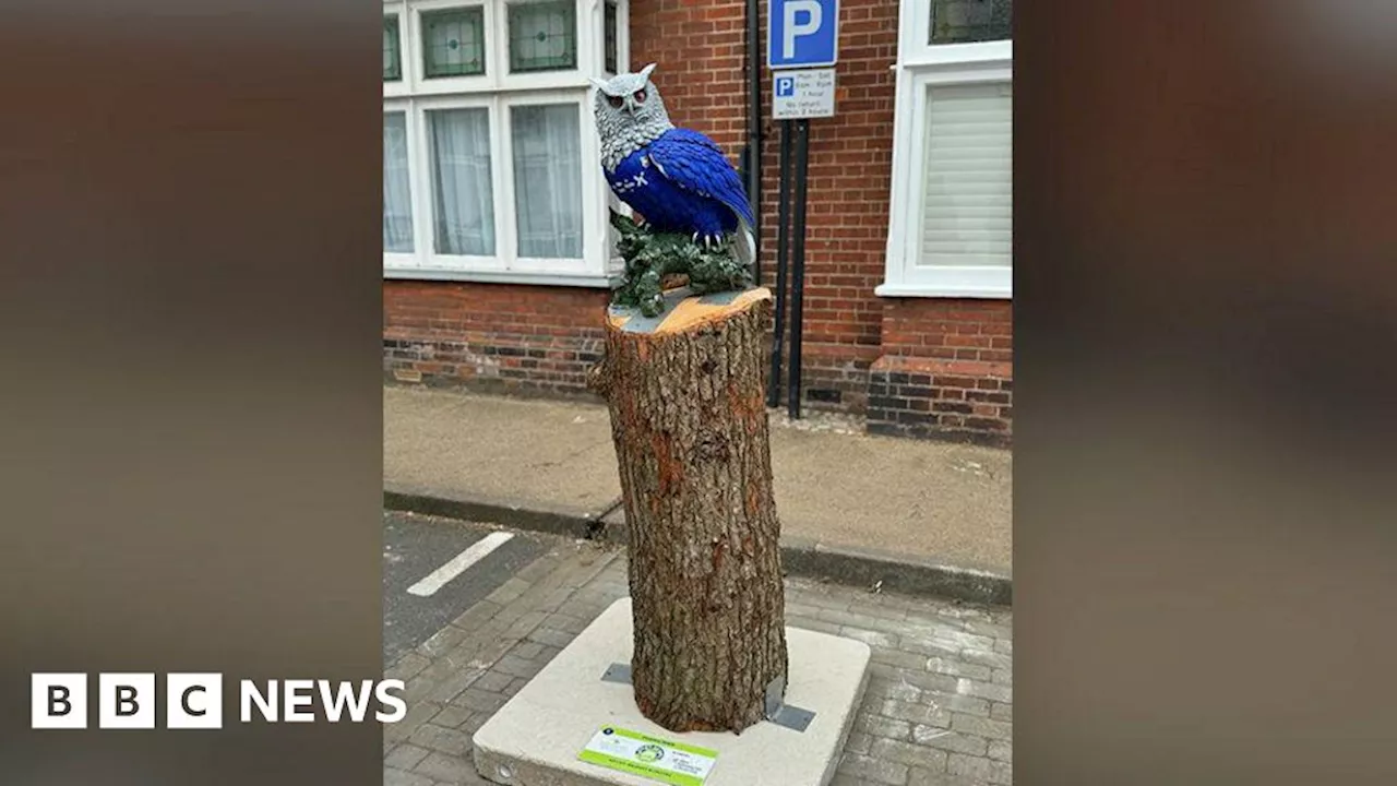 Suffolk charity delighted as destroyed Ipswich Town owl restored