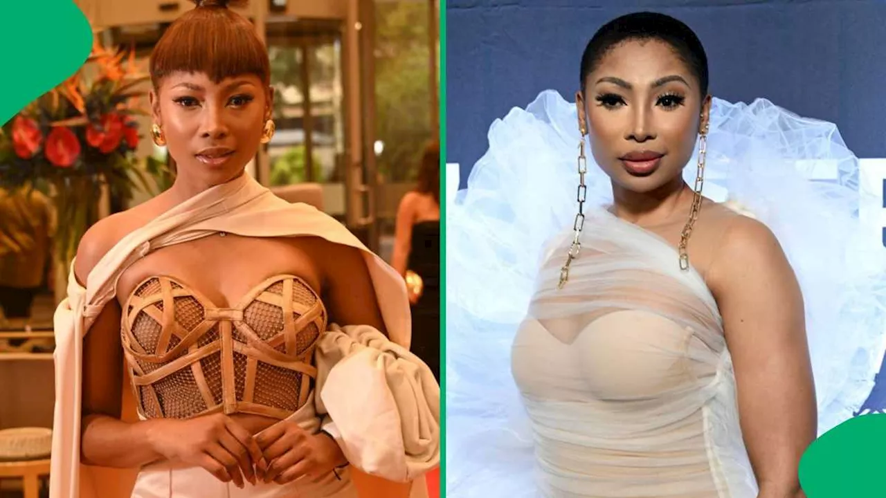 Enhle Mbali Shares Stunning Pink Dress She Wore at the Basadi In Music Awards was For Connie Chiume