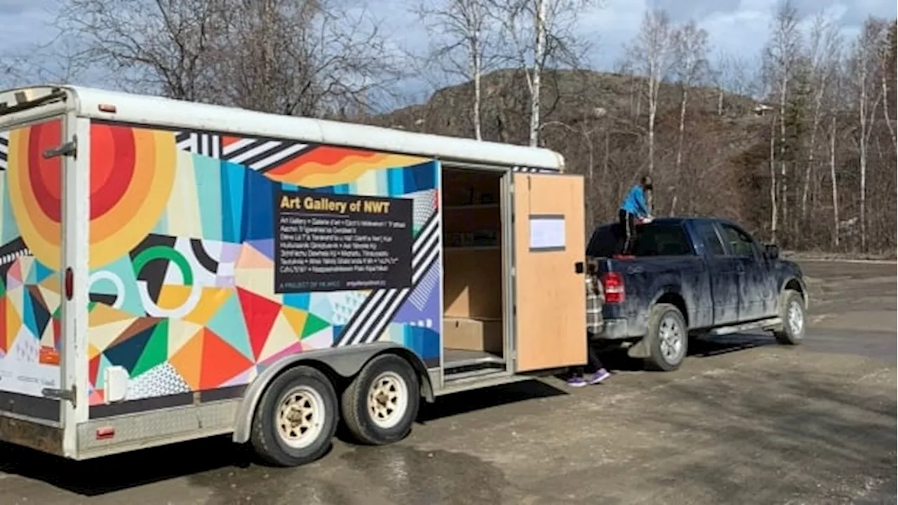 We turned a trailer into an art gallery and drove it around the N.W.T.