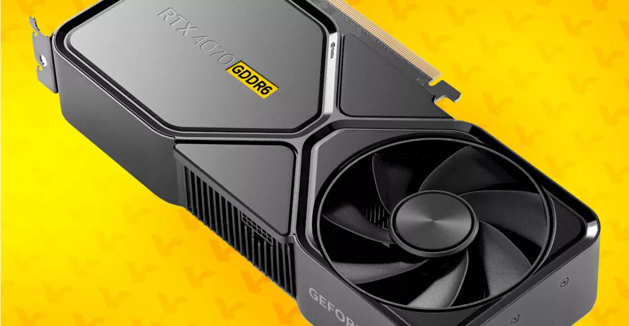 Une nouvelle GeForce RTX 4070 dotée de GDDR6 arrive