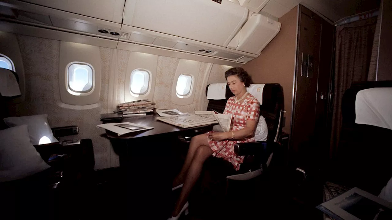 Queen Elizabeth's secret royal flight traditions are revealed - from guzzling a glass of her...