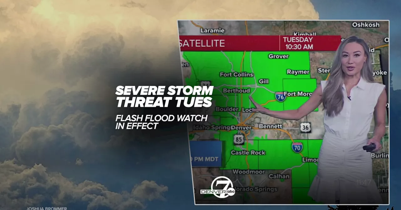 Flash flood watch issued for Front Range, strong storms possible in Denver