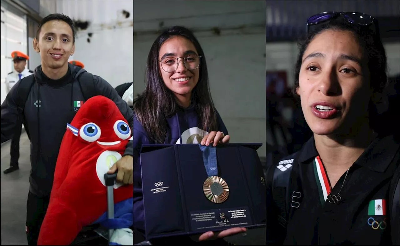 Ana Pau Vázquez, Gaby Agúndez y Emiliano Hernández regresan a México tras París 2024