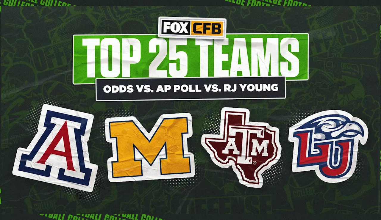 Odds vs. AP Top 25 vs. RJ Young's Ultimate 134: Most overrated/underrated teams