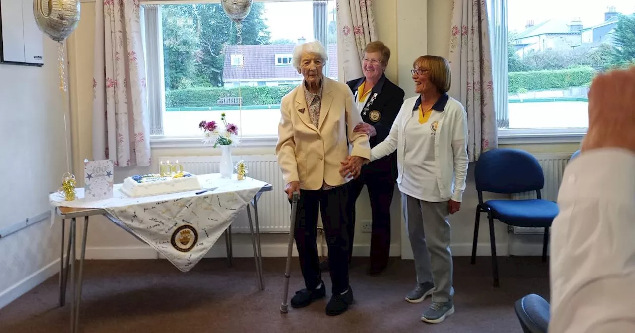 Kirkintilloch woman turns 100 surrounded by 'joy and laughter' at local bowling club party