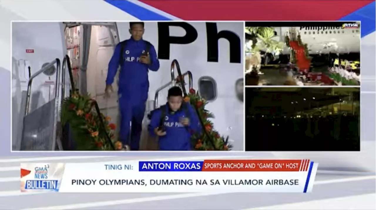 Carlos Yulo, fellow PH Olympians arrive back in the Philippines after best Olympic campaign yet