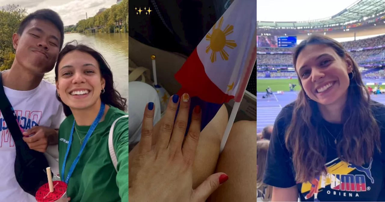 EJ Obiena's GF Caroline Joyeux shares Paris experience with Pinoy pole vaulter