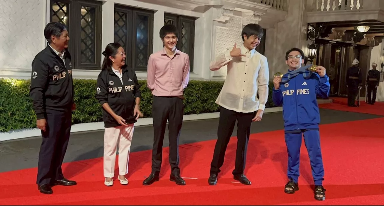 Marcos, First Family welcome Yulo, PH Olympians in Palace