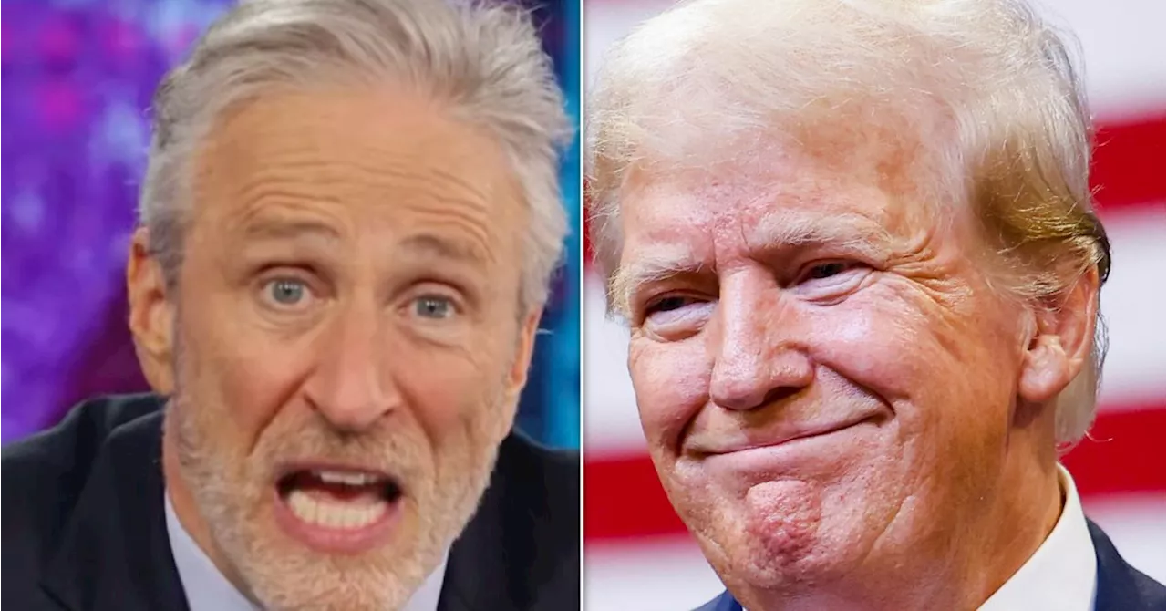 Jon Stewart Spots Surest Sign Trump's 'Losing His F**king Mind' Over Kamala Harris