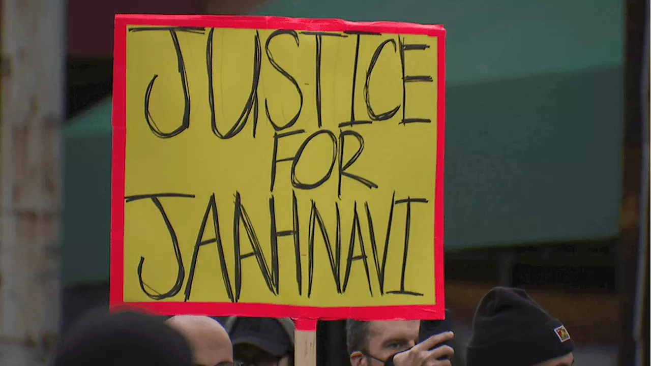 Protesters rally against Seattle police officer who hit, killed Jaahnavi Kandula in 2023