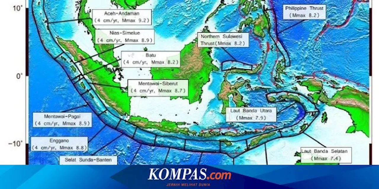 Mengenal Zona Megathrust Mentawai-Siberut yang Berpotensi Gempa M 8,9