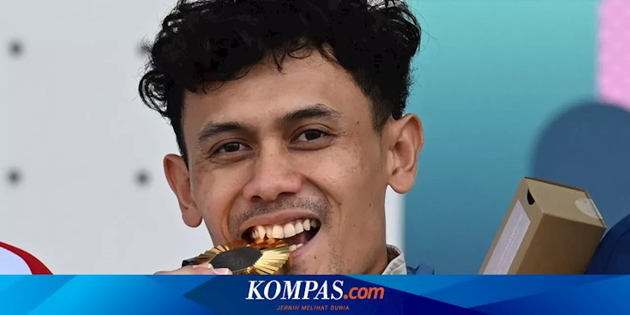 Peraih Emas Olimpiade Veddriq dan Rizki Tiba di Tanah Air Indonesia