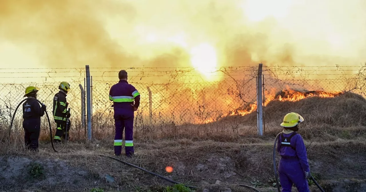 Un incendio rural metió miedo en Villa María: estuvo apenas a metros de varios barrios