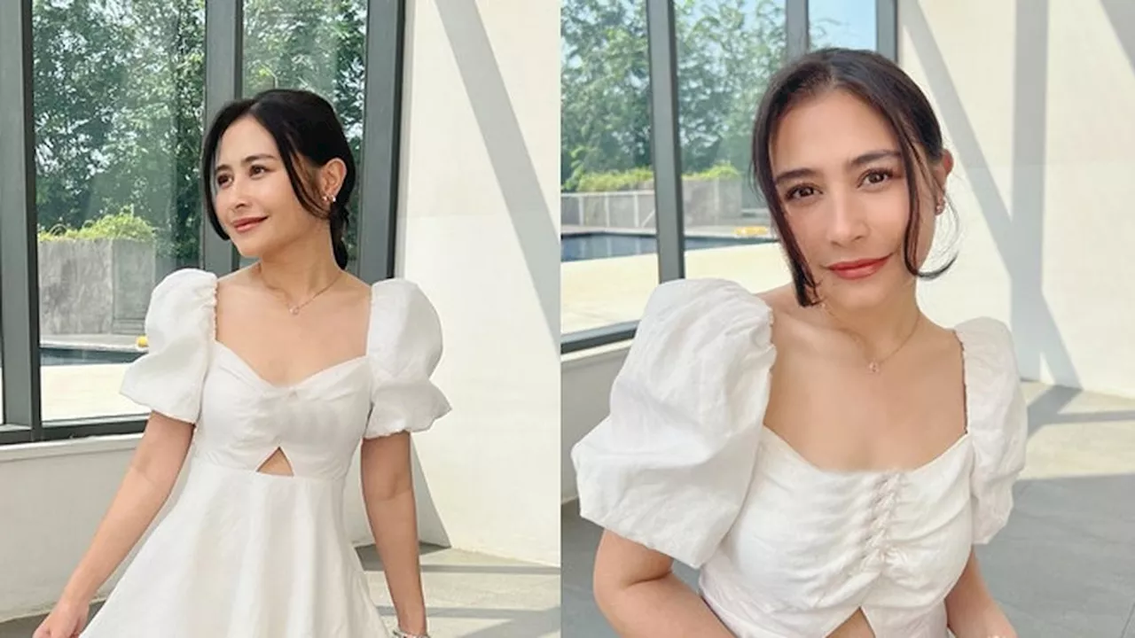 7 Gaya OOTD Prilly Latuconsina dengan Dress Putih Ini Tampil Anggun dan Menawan