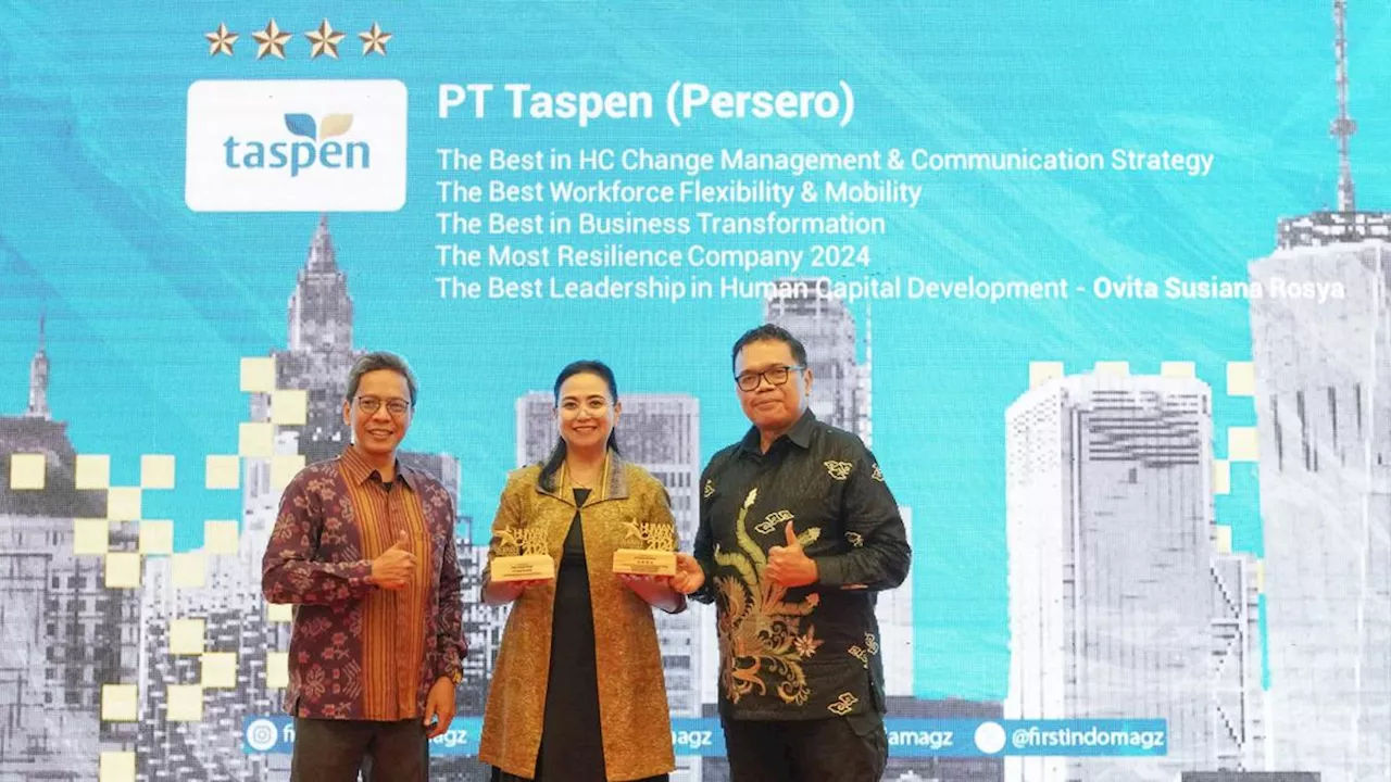 TASPEN Borong Lima penghargaan di Ajang Human Capital on Resilience Excellence Award 2024