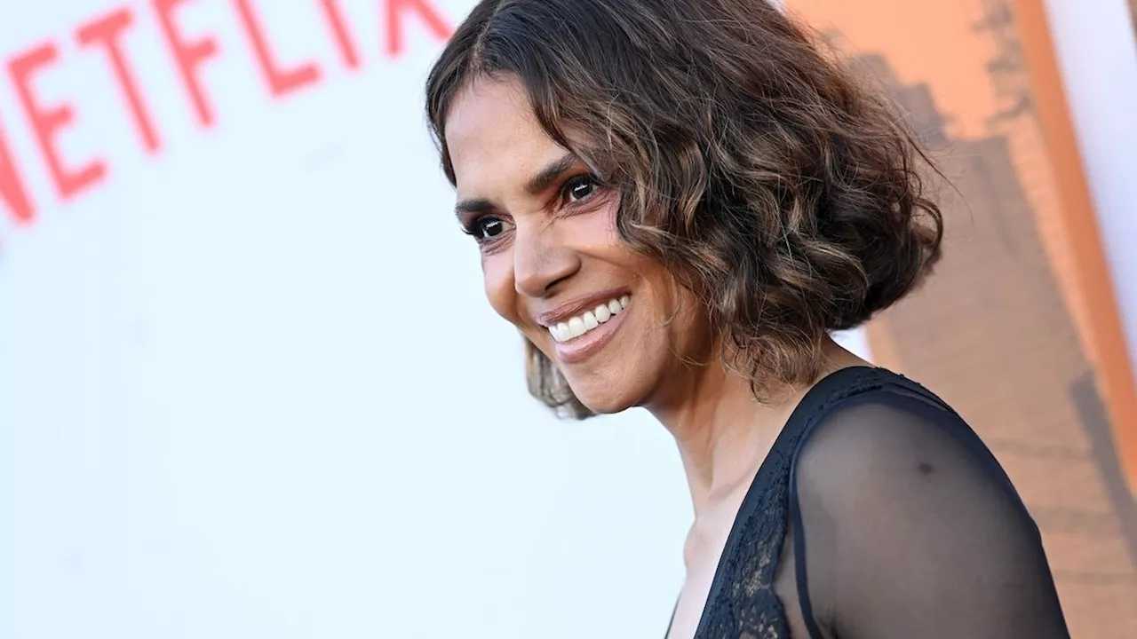 Halle Berry Serves a Nearly-Naked, Sheer Lace Dress at 'The Union' Premiere