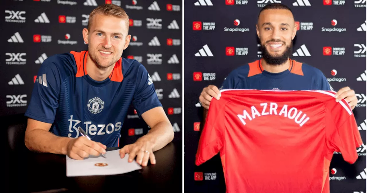 Man Utd star's hilarious reaction to Matthijs de Ligt & Noussair Mazraoui signing