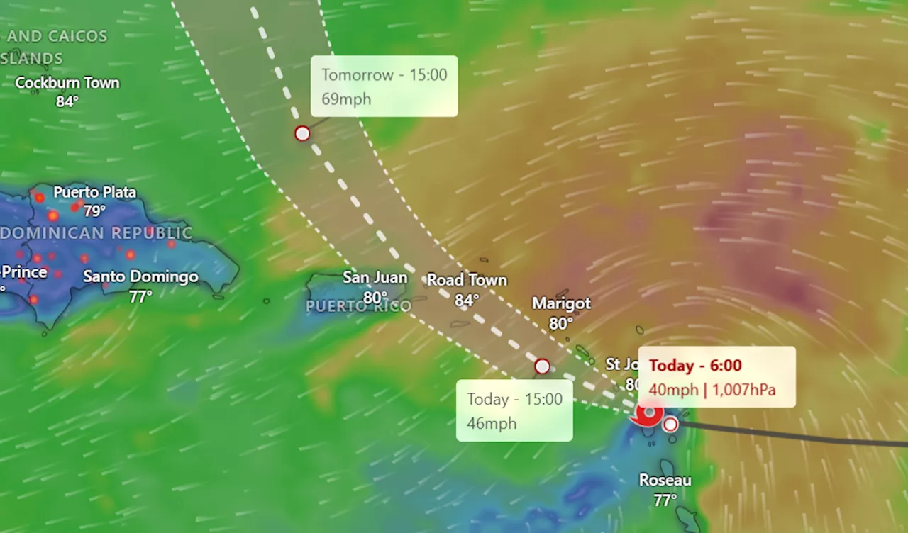 Ernesto Barrels Towards Puerto Rico: Track the Tropical Storm