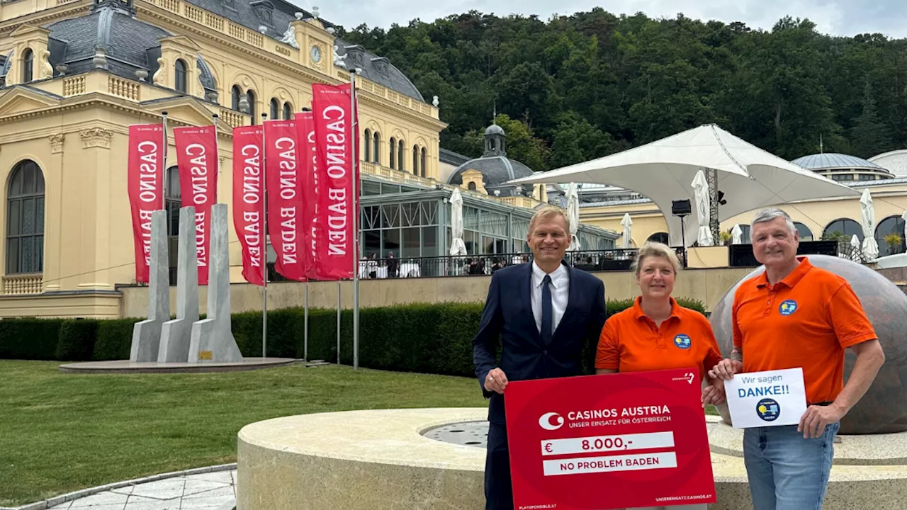 Casinos Austria unterstützen No Problem Baden großzügig