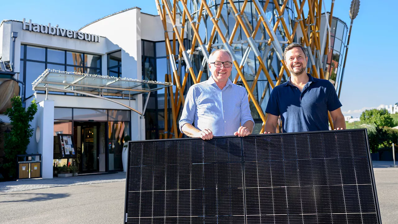 Haubiversum: 184 Parkplätze werden mit Photovoltaik überdacht