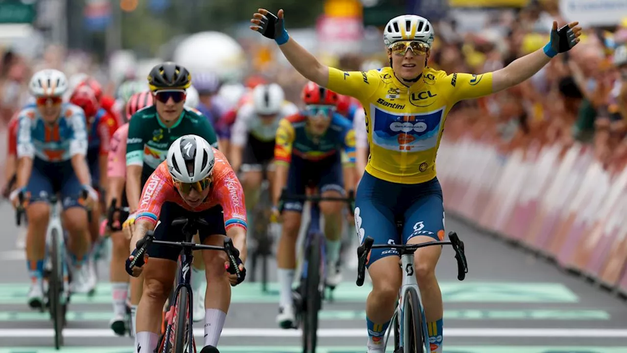 Kool wint ook tweede etappe in Tour Femmes aan voet van Erasmusbrug