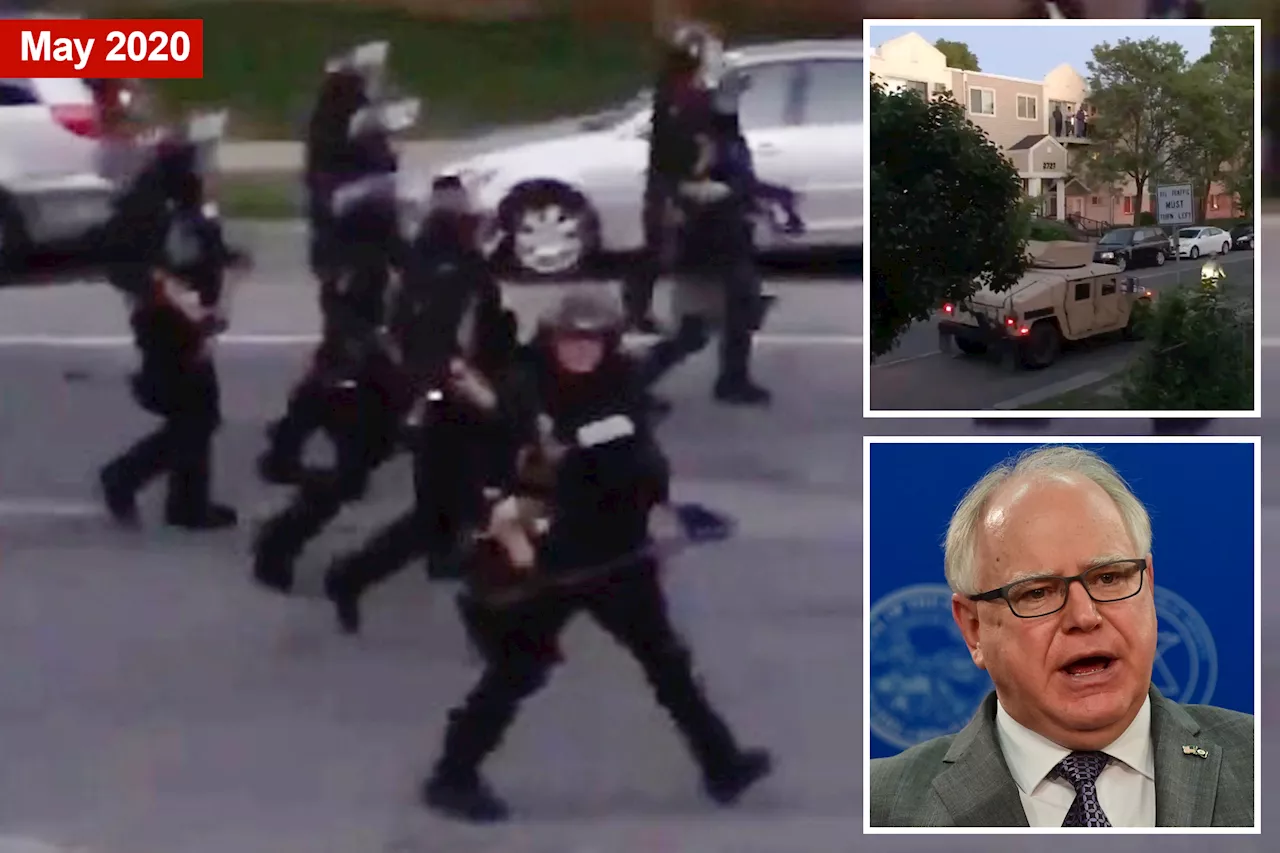 Shocking video shows cops enforcing Tim Walz's curfew shooting residents with paintballs while they stood in their own doorways