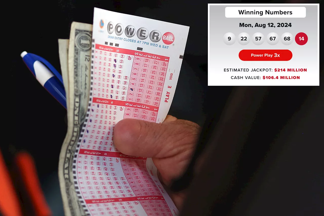 Winning Powerball ticket sold in Pennsylvania with $213.8 million prize