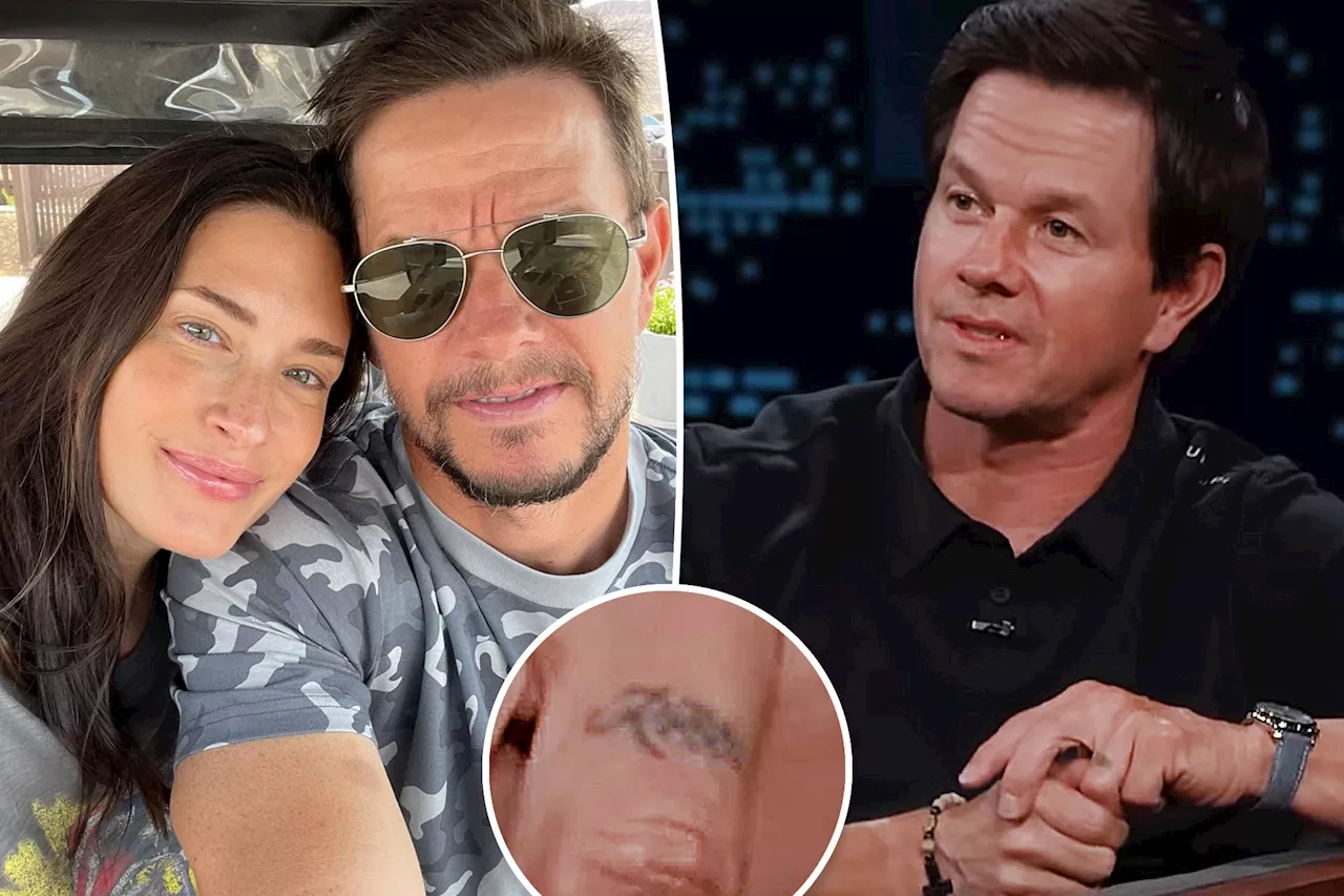 Mark Wahlberg reveals he has wife Rhea Durham's name tattooed on his ring finger