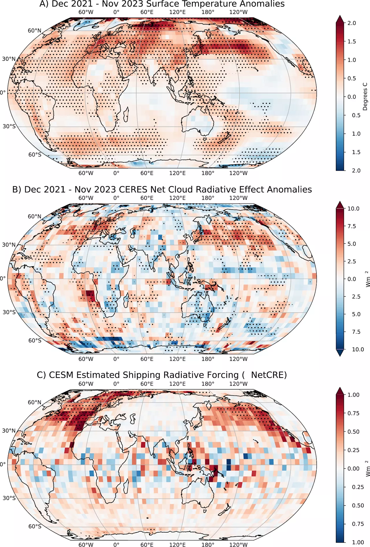 Shipping emissions regulations enacted in 2020 improved air quality but accelerated warming, study finds