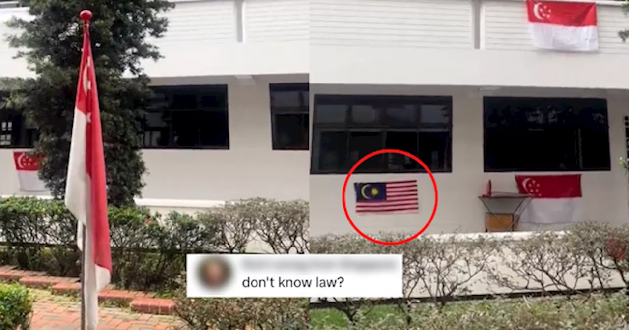 Individu Pamer Bendera Malaysia Di Flat Singapura Boleh Didenda & Dijel Pihak Berkuasa