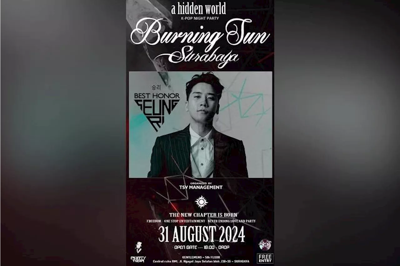 Former K-pop star Seungri denies plan to attend Burning Sun club event in Indonesia