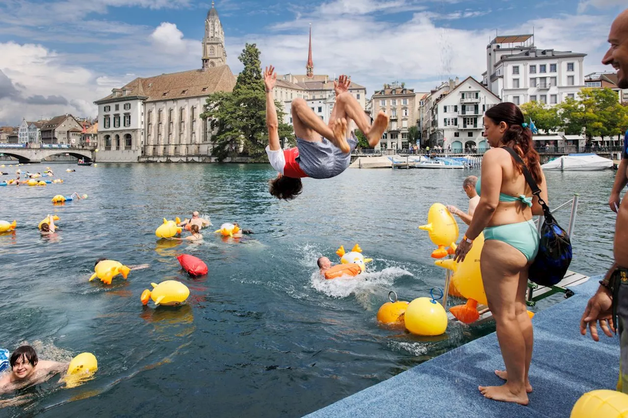 Zürich: Limmatschiwmmen wegen ungünstigem Wetter verschoben