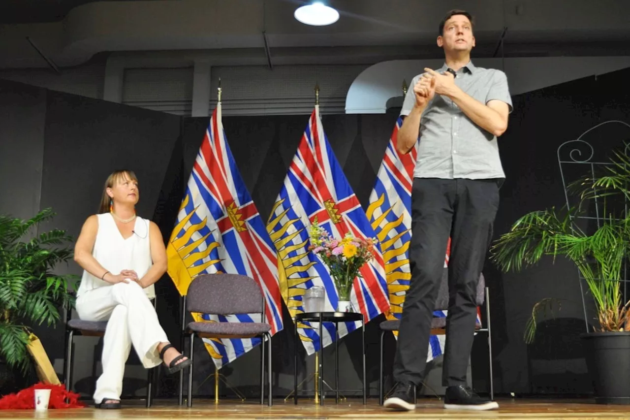 As election approaches, B.C. premier and Green leader host events in Nelson