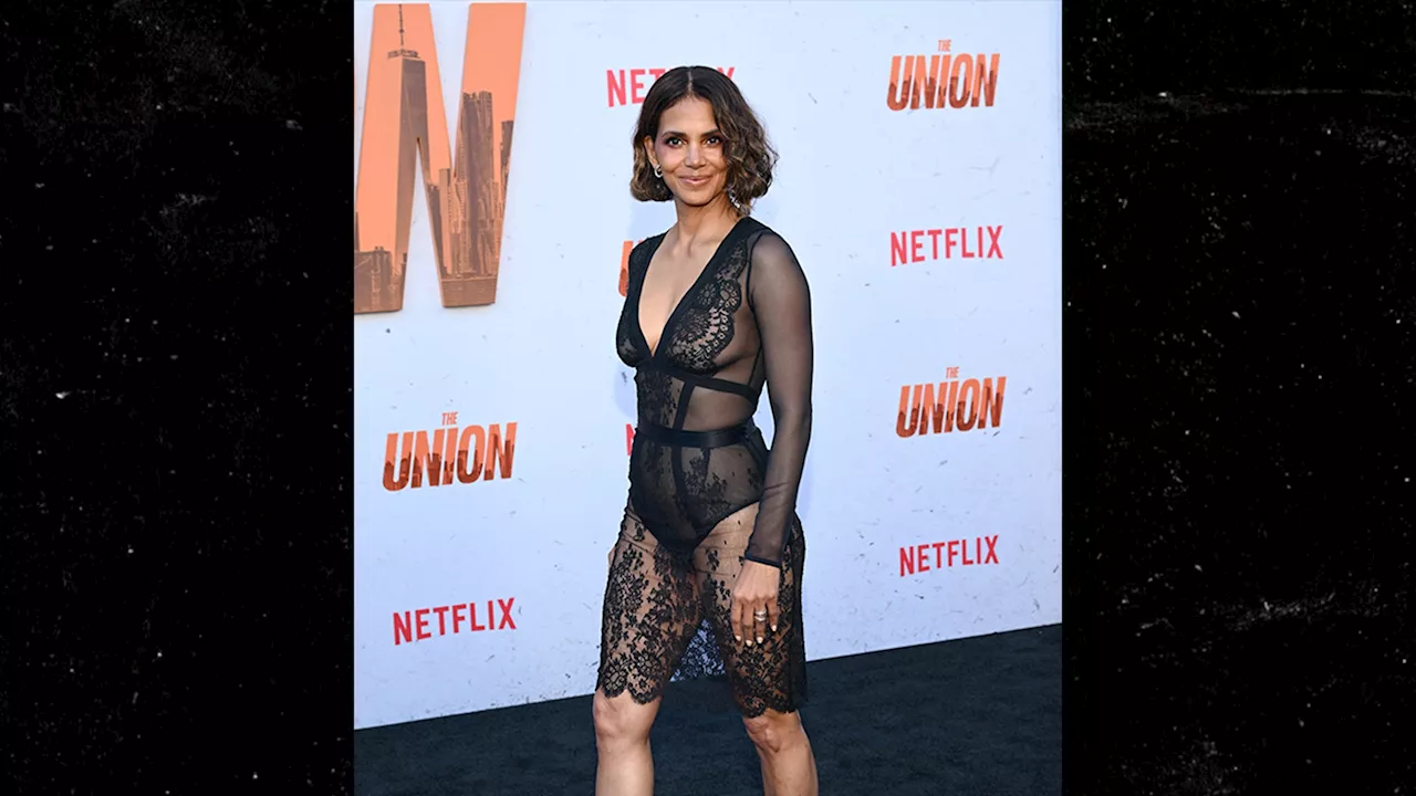 Halle Berry Wears Sheer Lingerie to Netflix Premiere Ahead of 58th Birthday