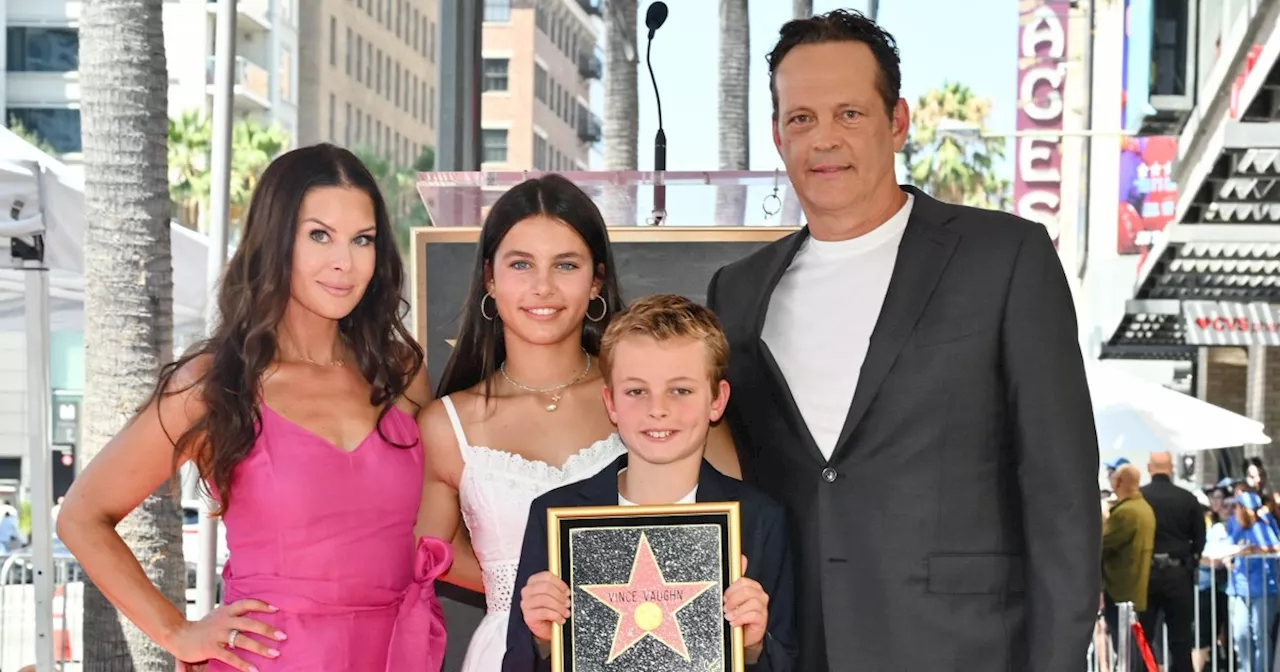 Vince Vaughn's 2 Kids, Locklyn and Vernon, Make Rare Appearance at Hollywood Walk of Fame