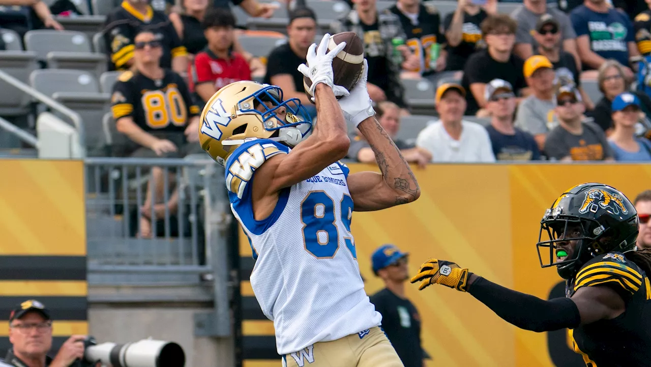 Blue Bombers WR Lawler practices in full gear Tuesday