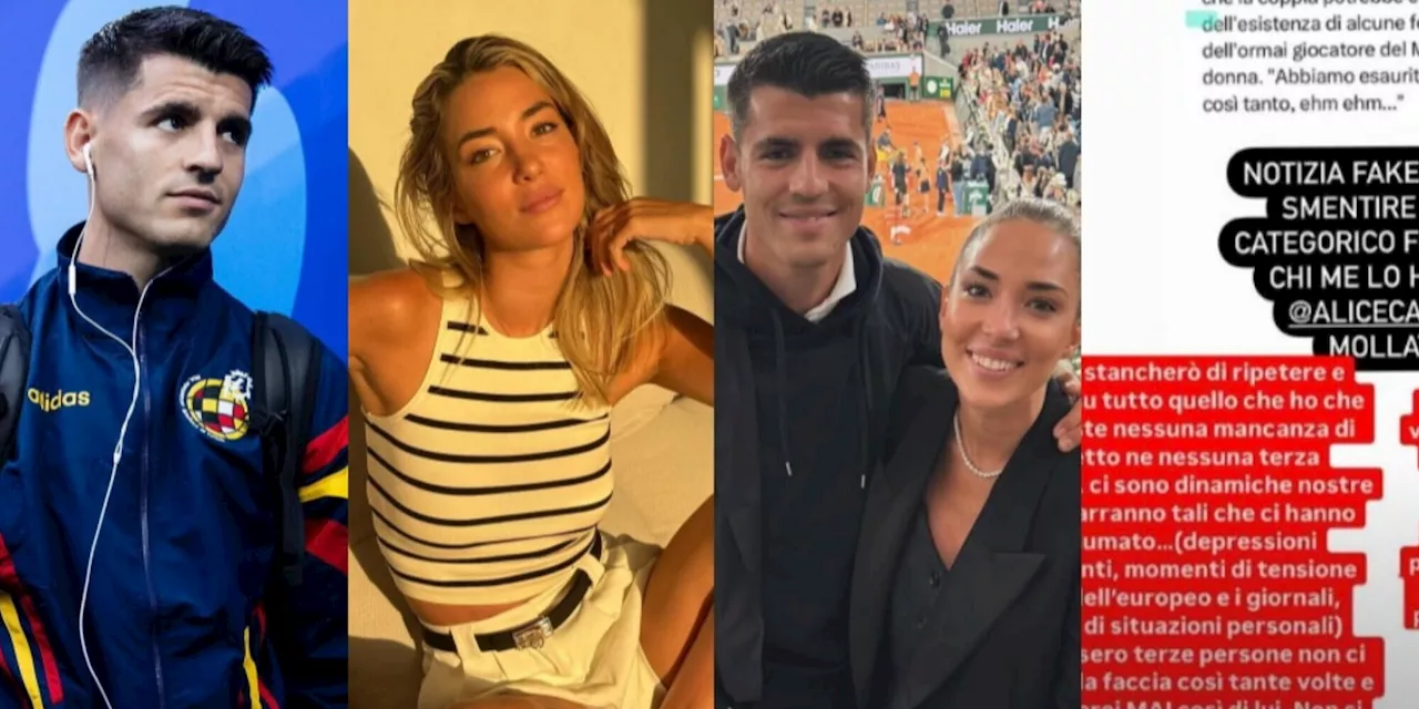 Morata-Campello, Alice spiega i motivi della separazione: lo sfogo social