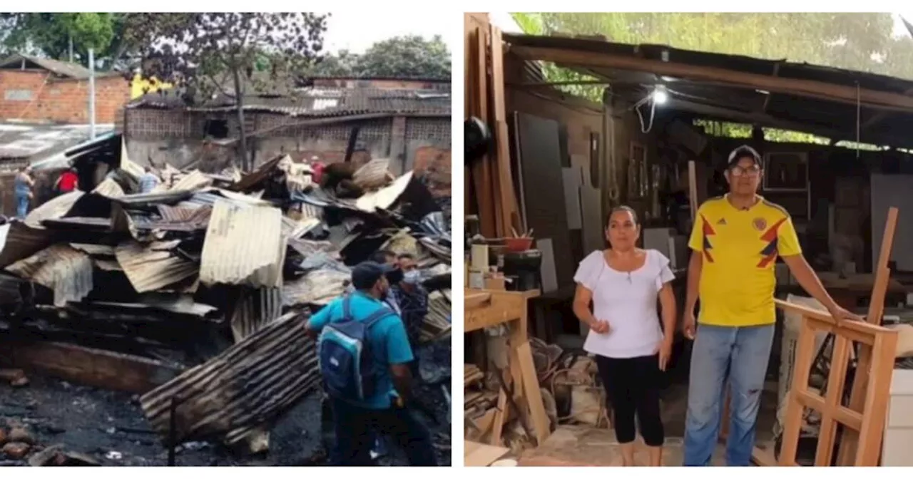 Lo perdieron todo en un voraz incendio en Bucaramanga, pero no se rindieron: historia emprendedores