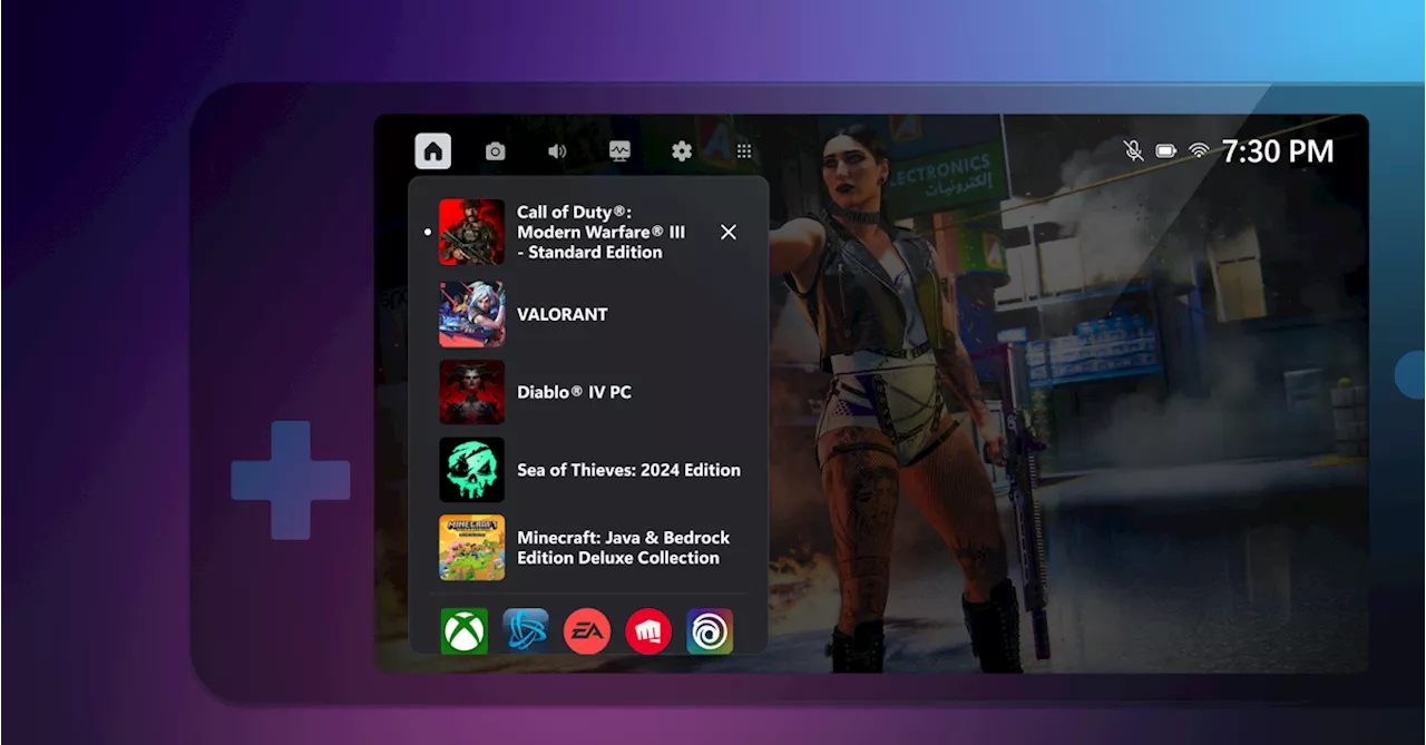 Microsoft is making its Windows Game Bar more handheld-friendly