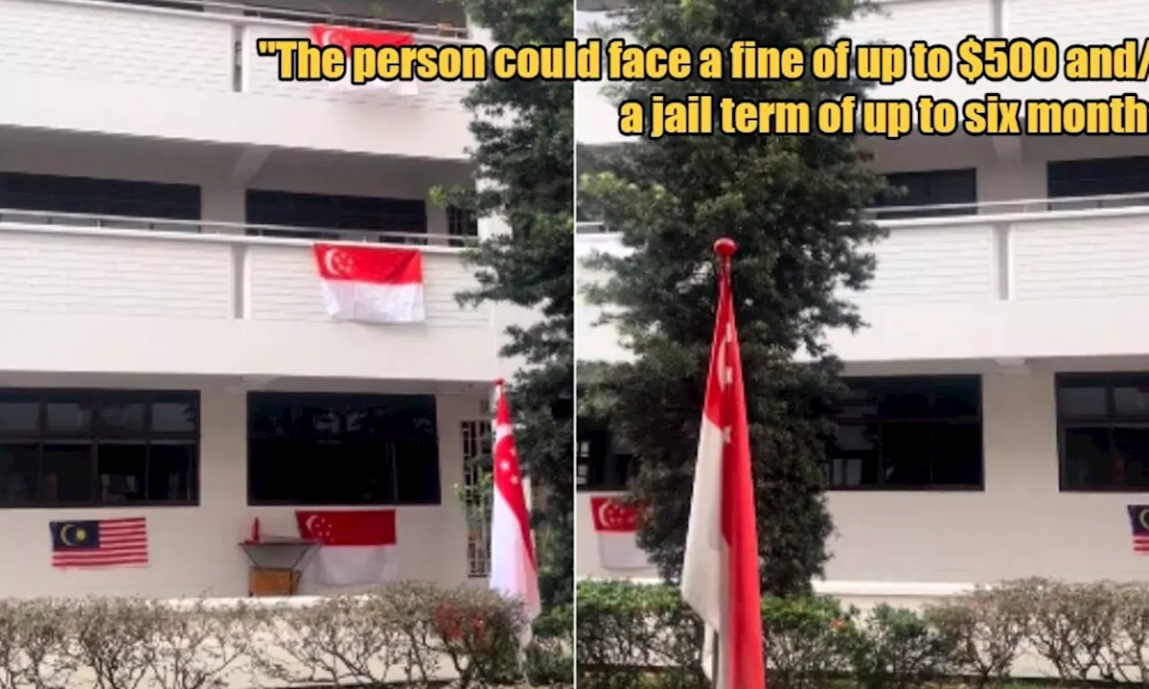 S'poreans Condemn Act of Displaying Malaysian Flag Alongside Singapore Flags at HDB Flat