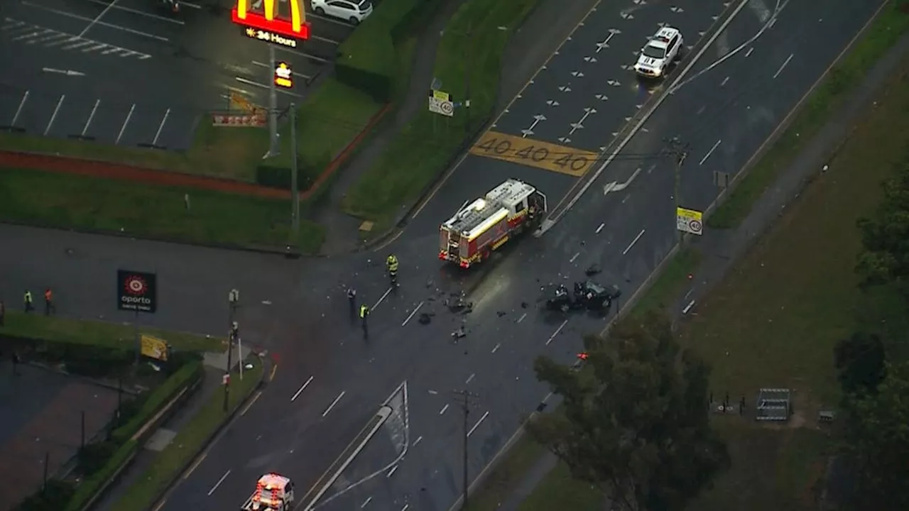 Young man fighting for life after truck crash shuts down Hume Hwy at Strathfield