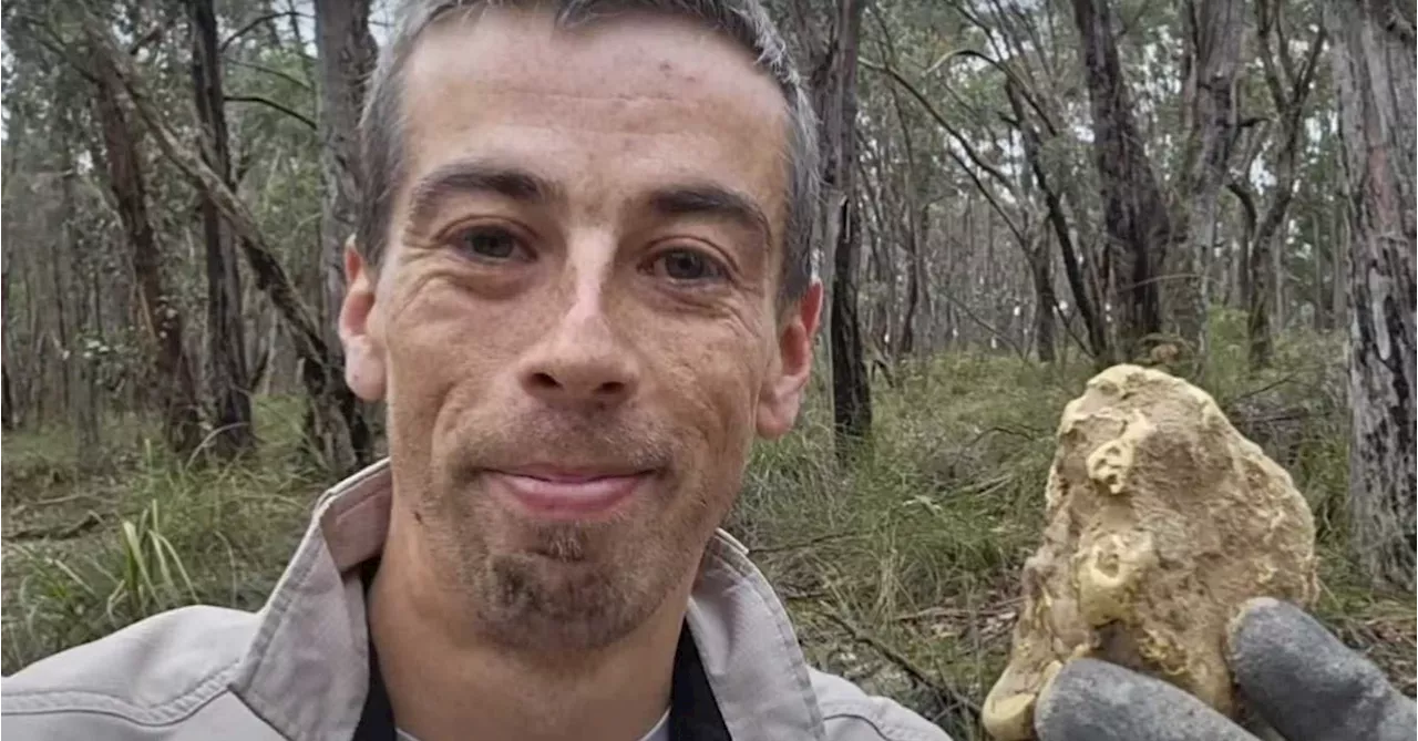 Man finds gold nugget worth up to $100k next to historic Ballarat mine site