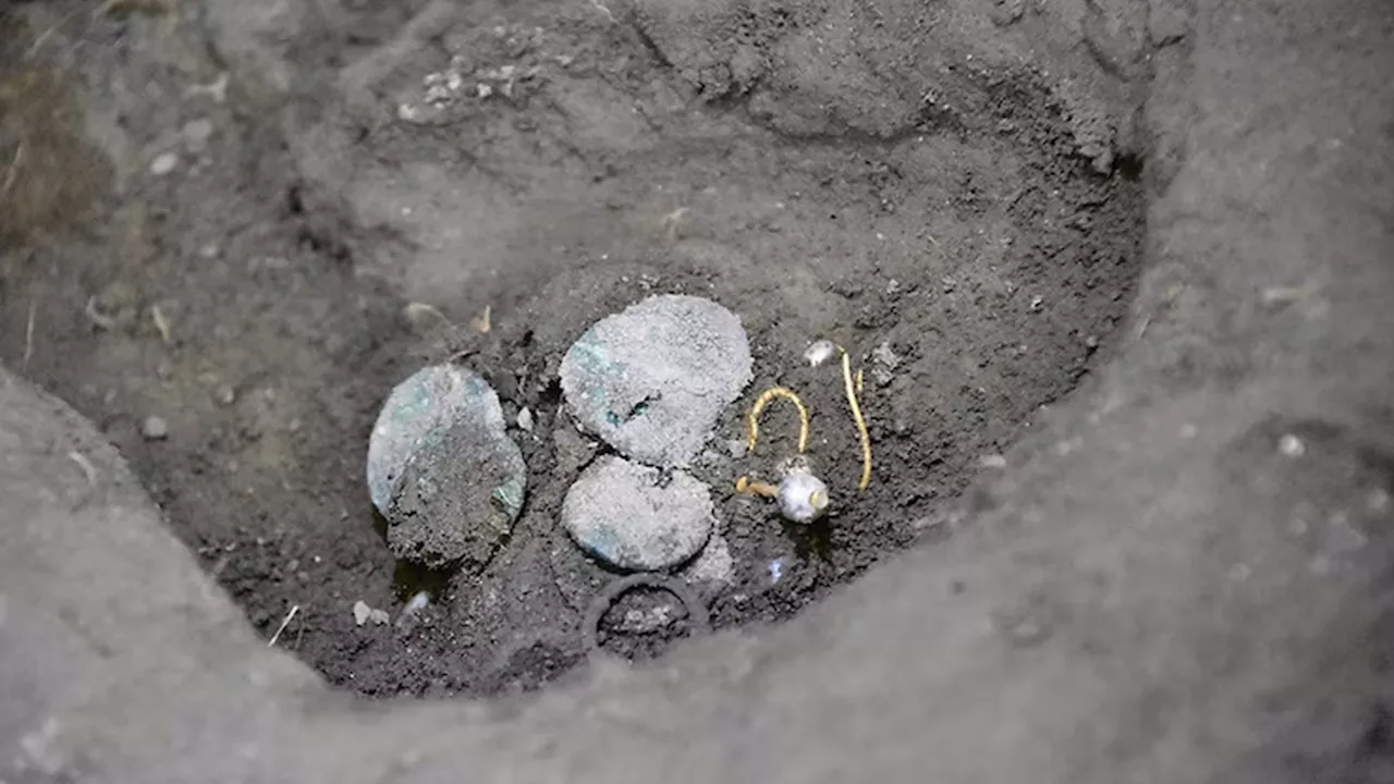 Pompeii archaeologists discover remains of 2 bodies with 'cache of treasure'